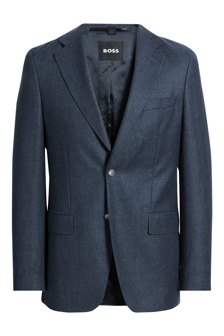 Huge Wool Suit Jacket, Main, color, DARK BLUE