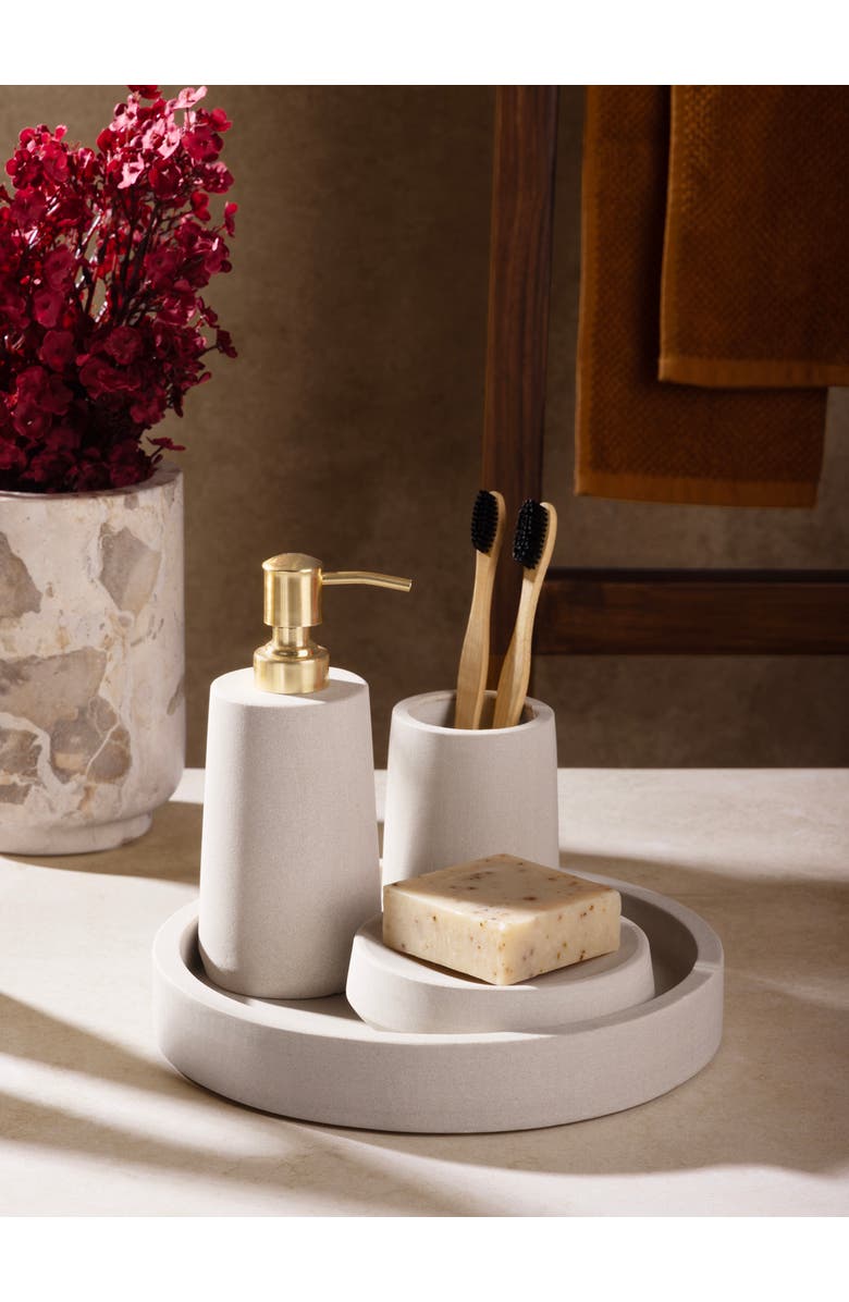 GAURI KOHLI Casablanca Sandstone Bath Accessories, Set of 4, Alternate, color, Beige