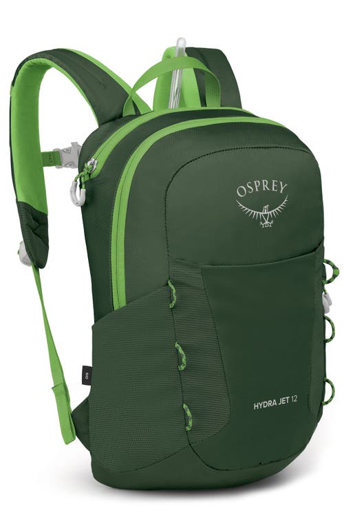 Osprey Kids' Hydrajet 12-liter Water Resistant Backpack In Green