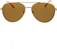 Roxy 58mm Mod Rounded Aviator Sunglasses