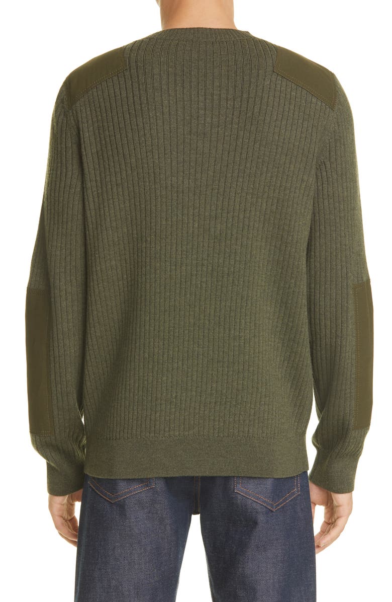 A.P.C. Men's Romain Rib Merino Wool Sweater, Alternate, color,