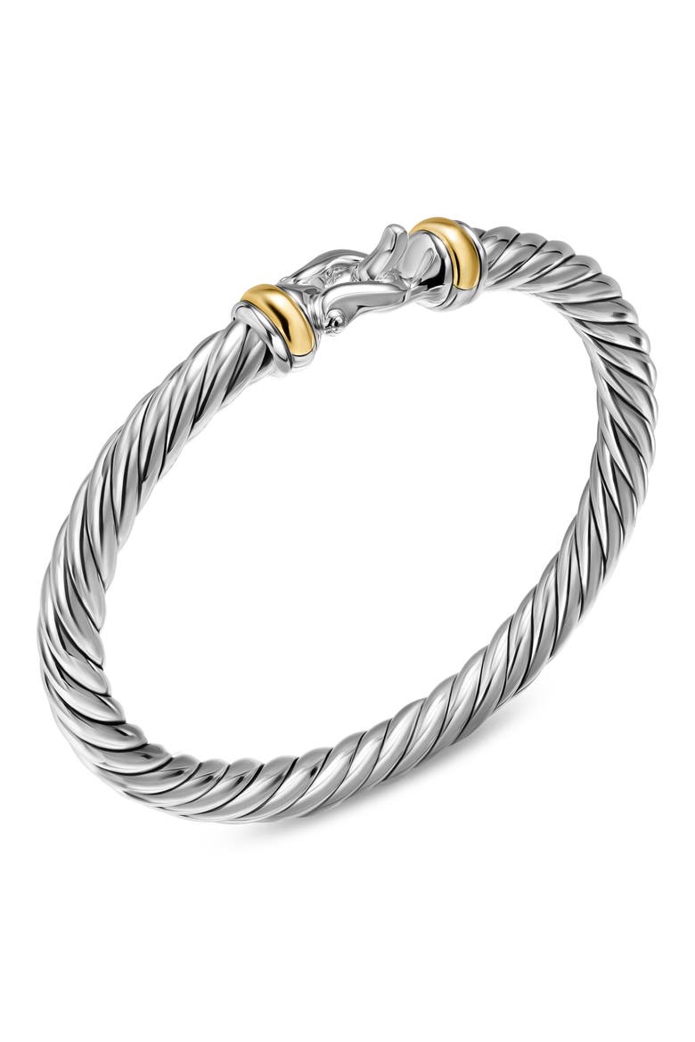 Cable Flex Buckle Bracelet, Alternate, color, SILVER