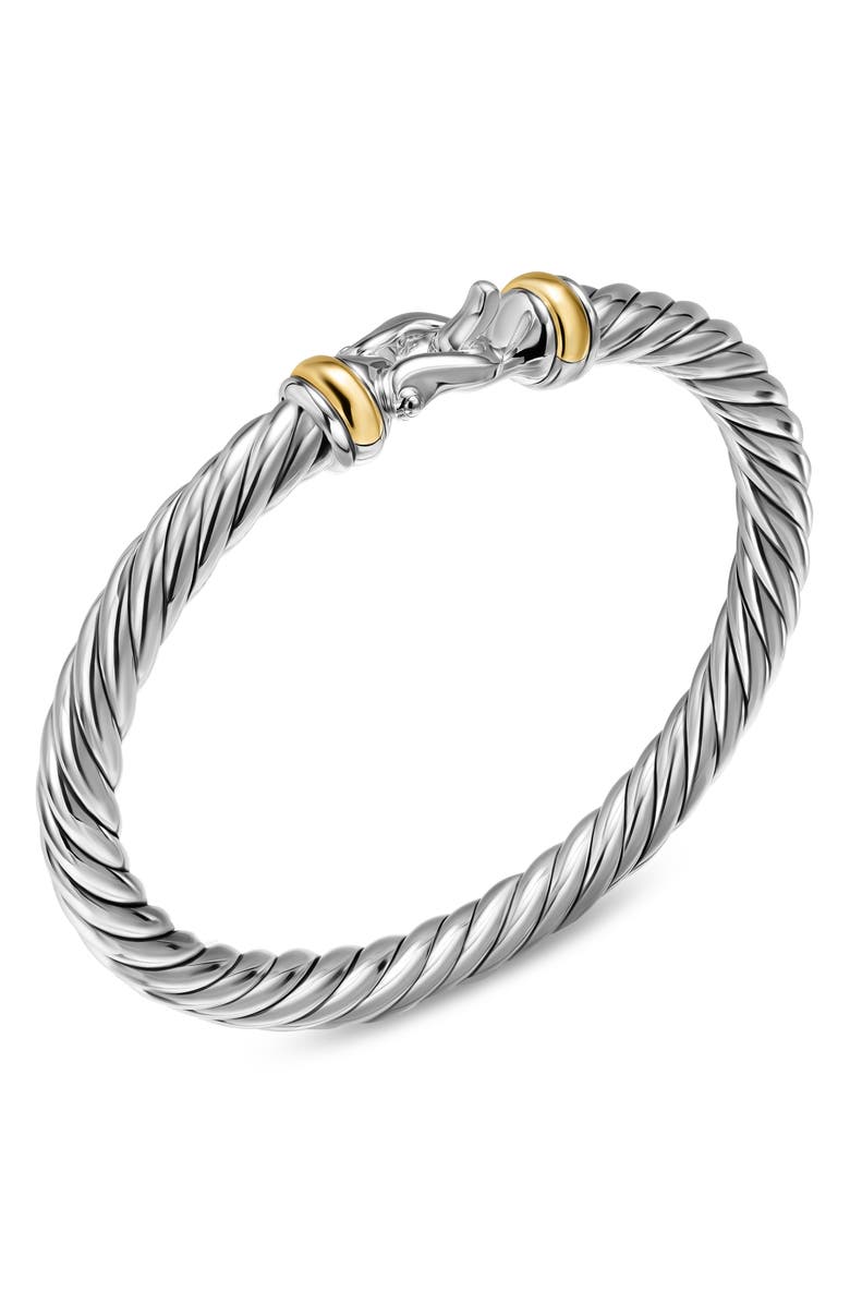 David Yurman Cable Flex Buckle Bracelet, Alternate, color, Silver