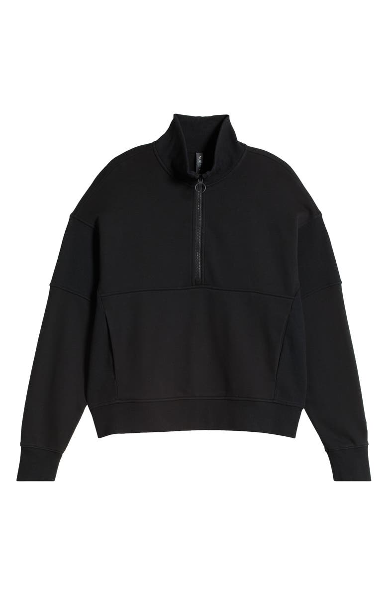 Vuori Sedona Cotton Blend Half-Zip Sweatshirt, Alternate, color, Black