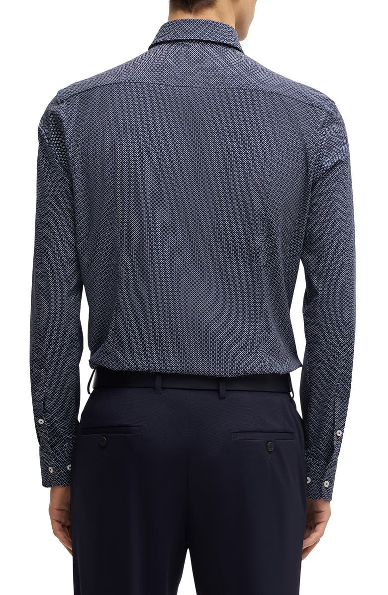 BOSS Hank Kent Slim Fit Performance Stretch Dress Shirt, Alternate, color, 