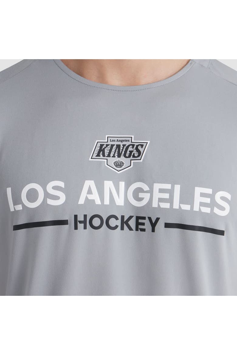 Men's Fanatics Gray Los Angeles Kings Authentic Pro Rink Tech T-Shirt, Alternate, color, Gray