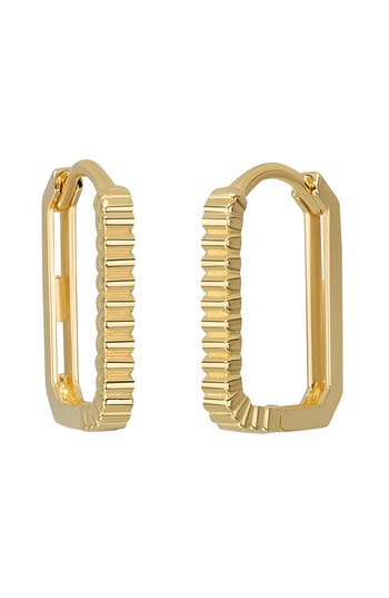 Bony Levy 14k Gold Textured Huggie Hoop Earrings In Gold