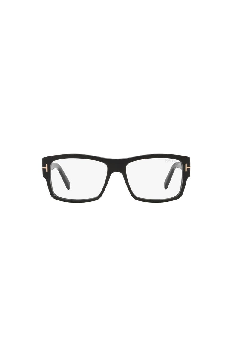 55mm Square optical glasses, Alternate, color, Black