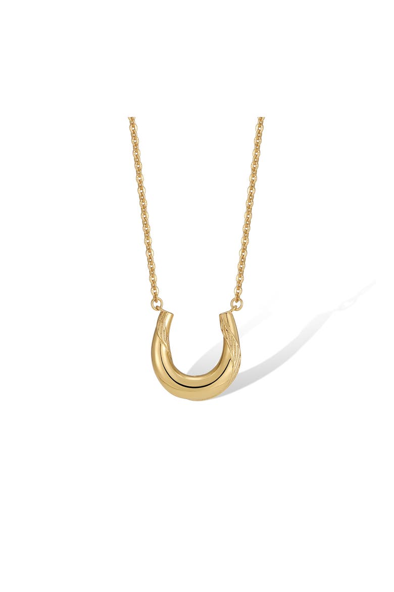 Leaf Necklace, Main, color, Gold