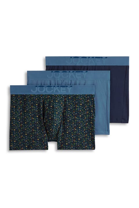 Men's Cotton Stretch 3" Trunk - 3 Pack