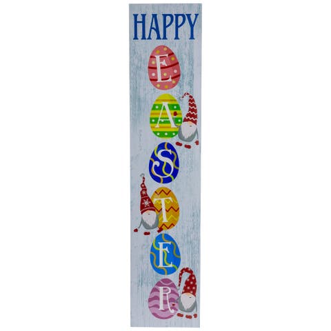 Gnome Happy Easter Porch Board Sign - 35.75"