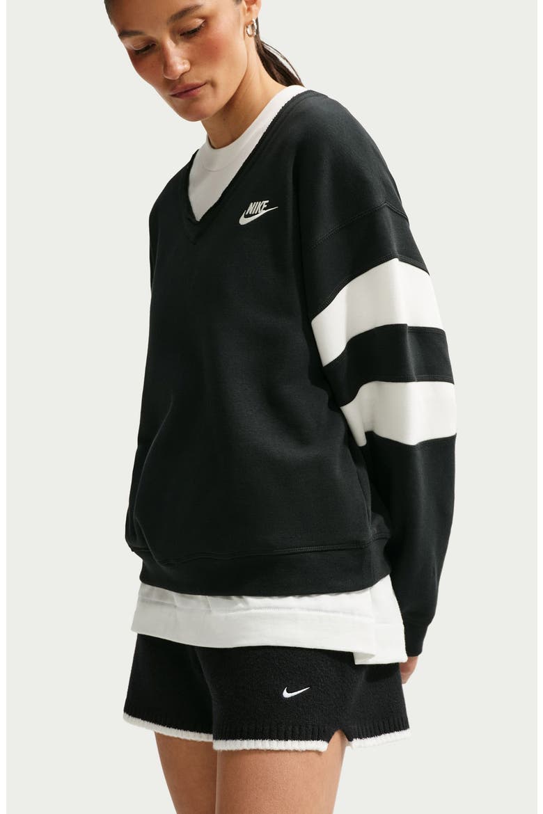 Sportswear Chill Knit Mid Rise Shorts, Alternate, color, 010 BLACK/WHITE