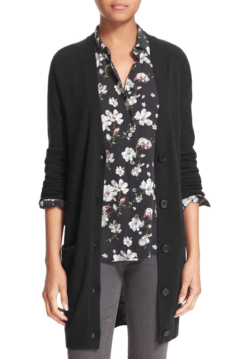 Equipment 'Kathy' V-Neck Cashmere Cardigan, Main, color, 