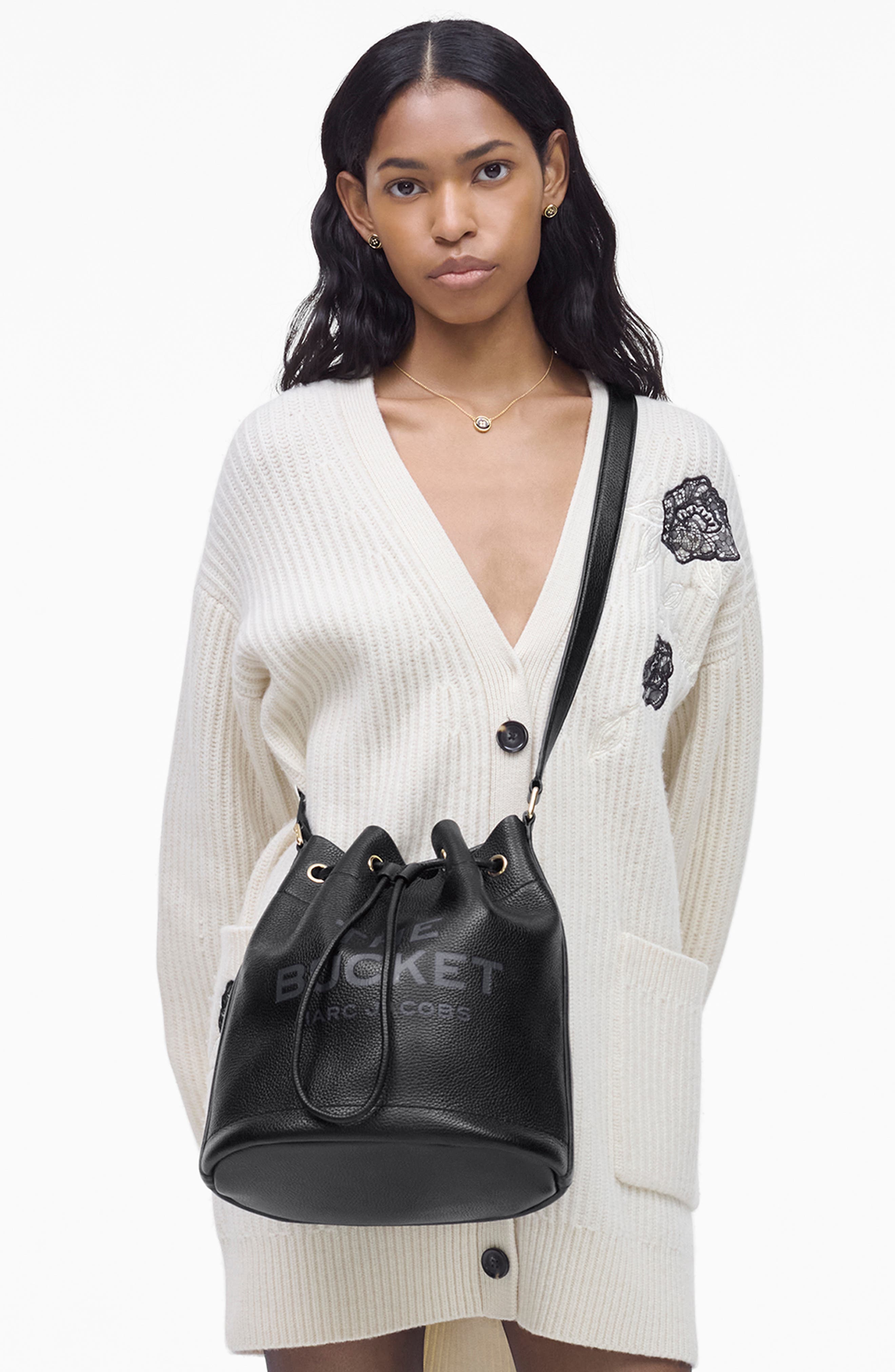 Marc Jacobs The Bucket Leather Bag, Alternate, color, 