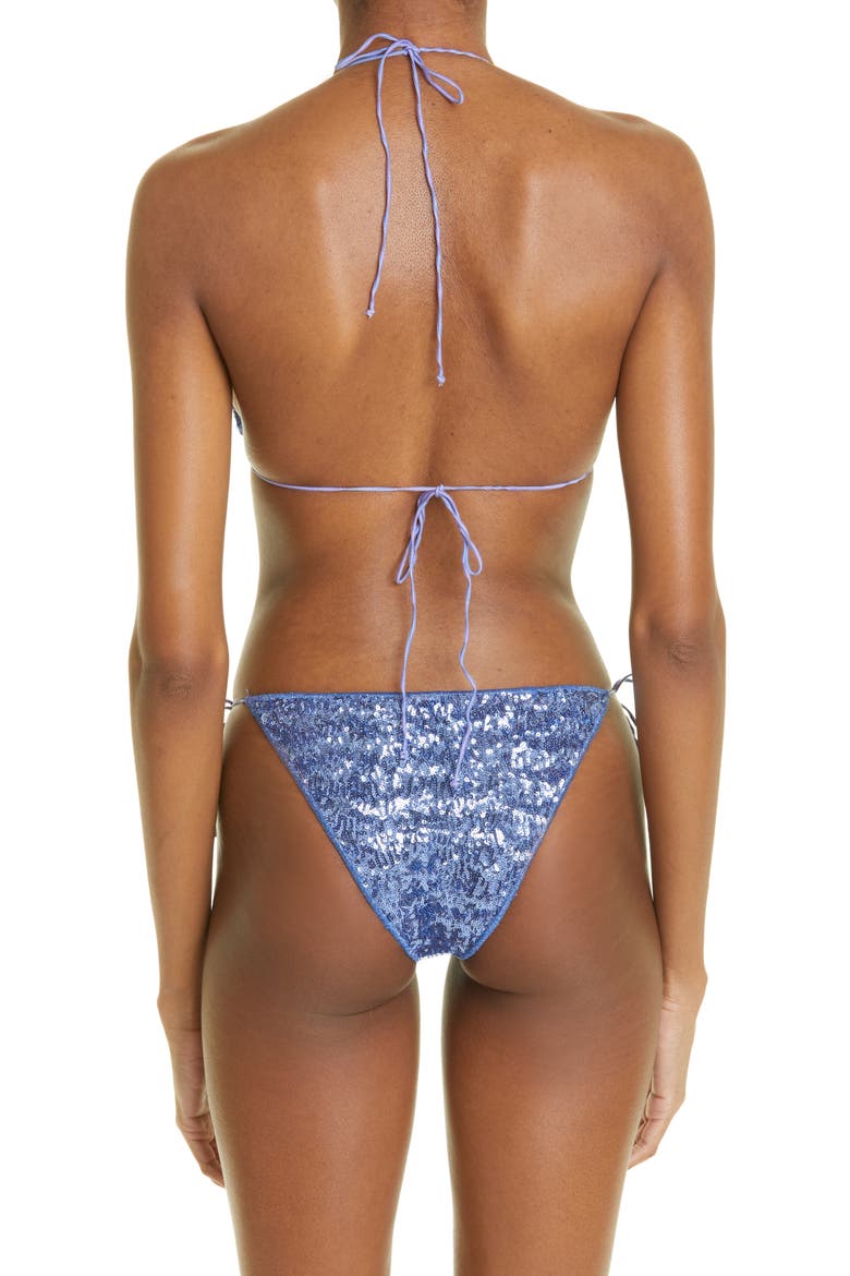 Sequin Microkini Two-Piece Swimsuit, Alternate, color, LAVENDER