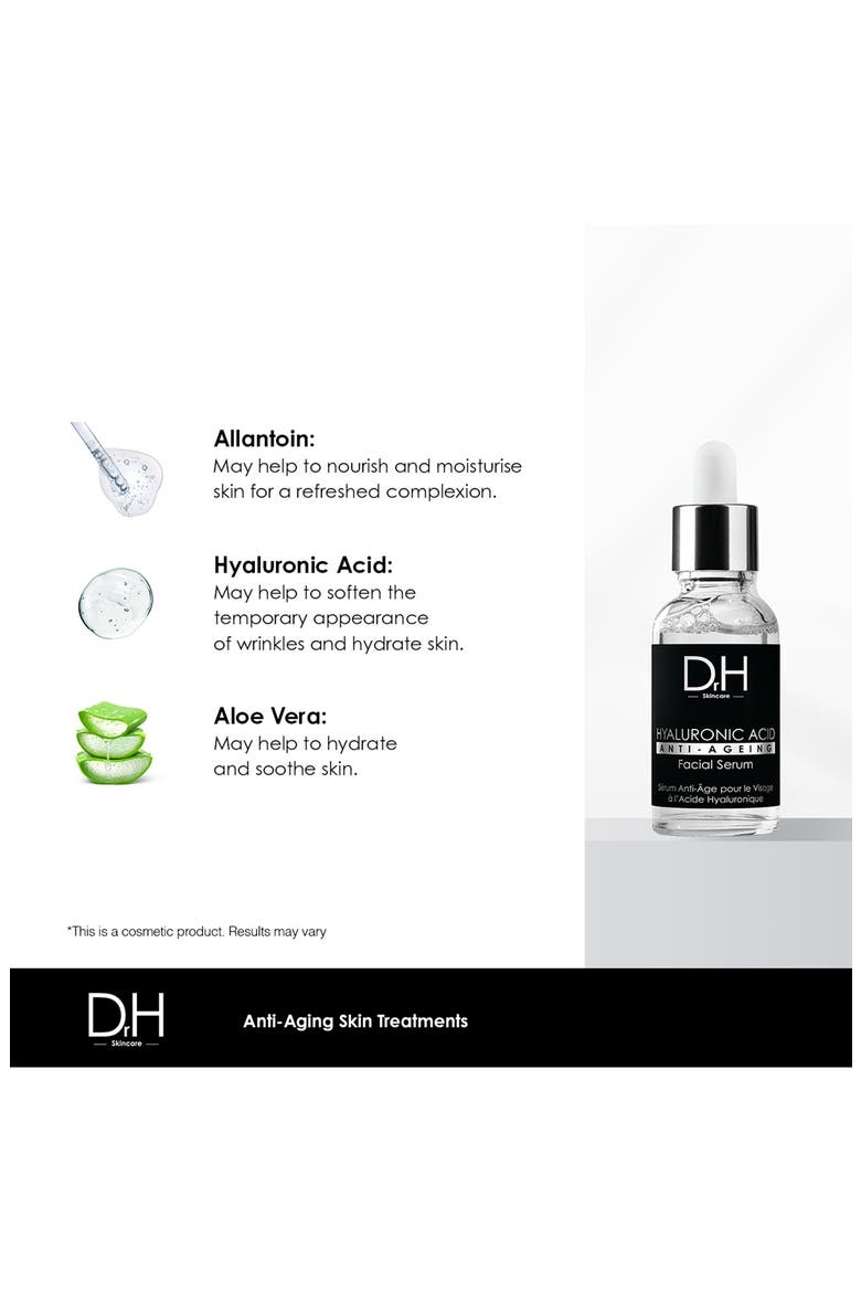 Dr. H Anti-Aging Hyaluronic Acid Facial Serum, Alternate, color, NO COLOR