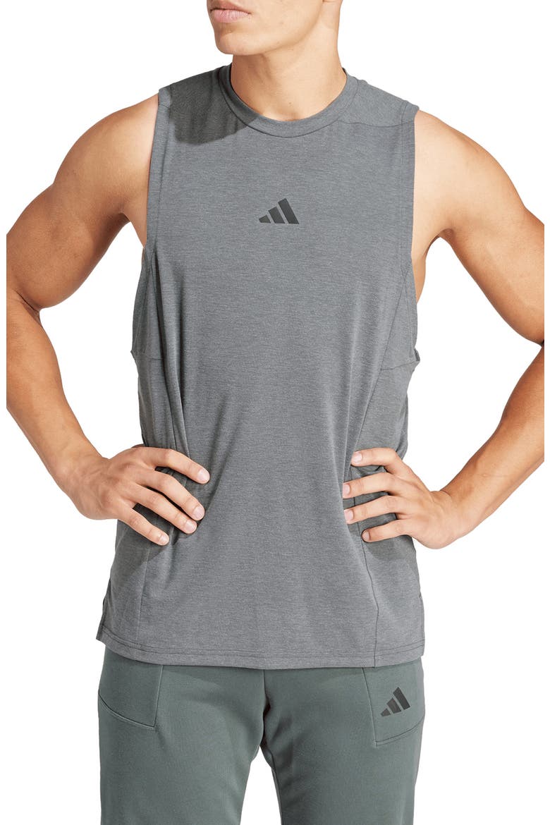 Power Workout Tank, Main, color, SOLID GREY