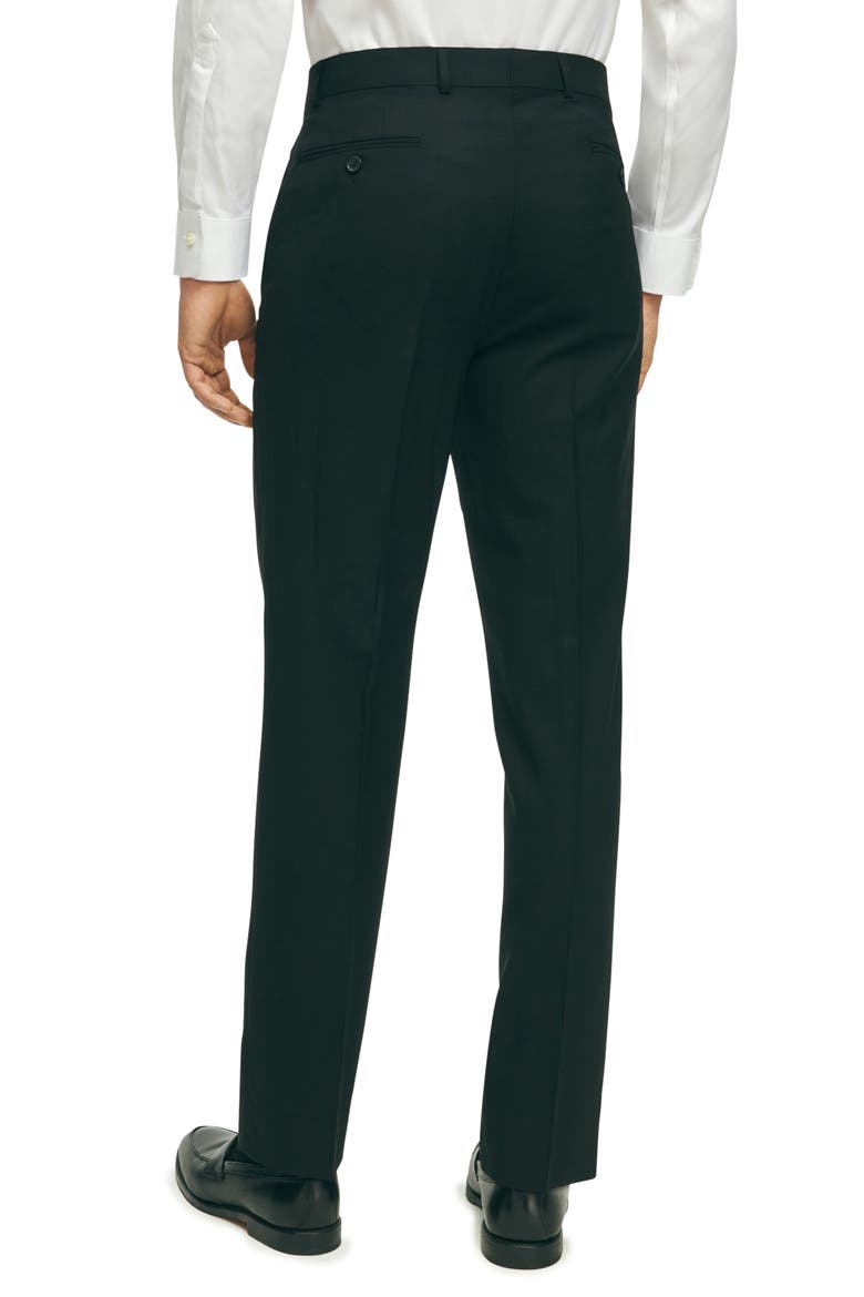 Performance Water Repellent Wool Suit Pants, Alternate, color, BLACK