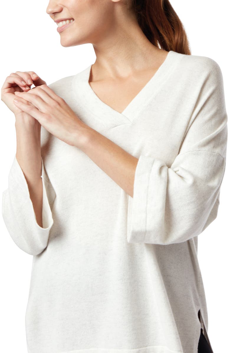 The White Company Wool Blend V-Neck Tunic, Alternate, color,