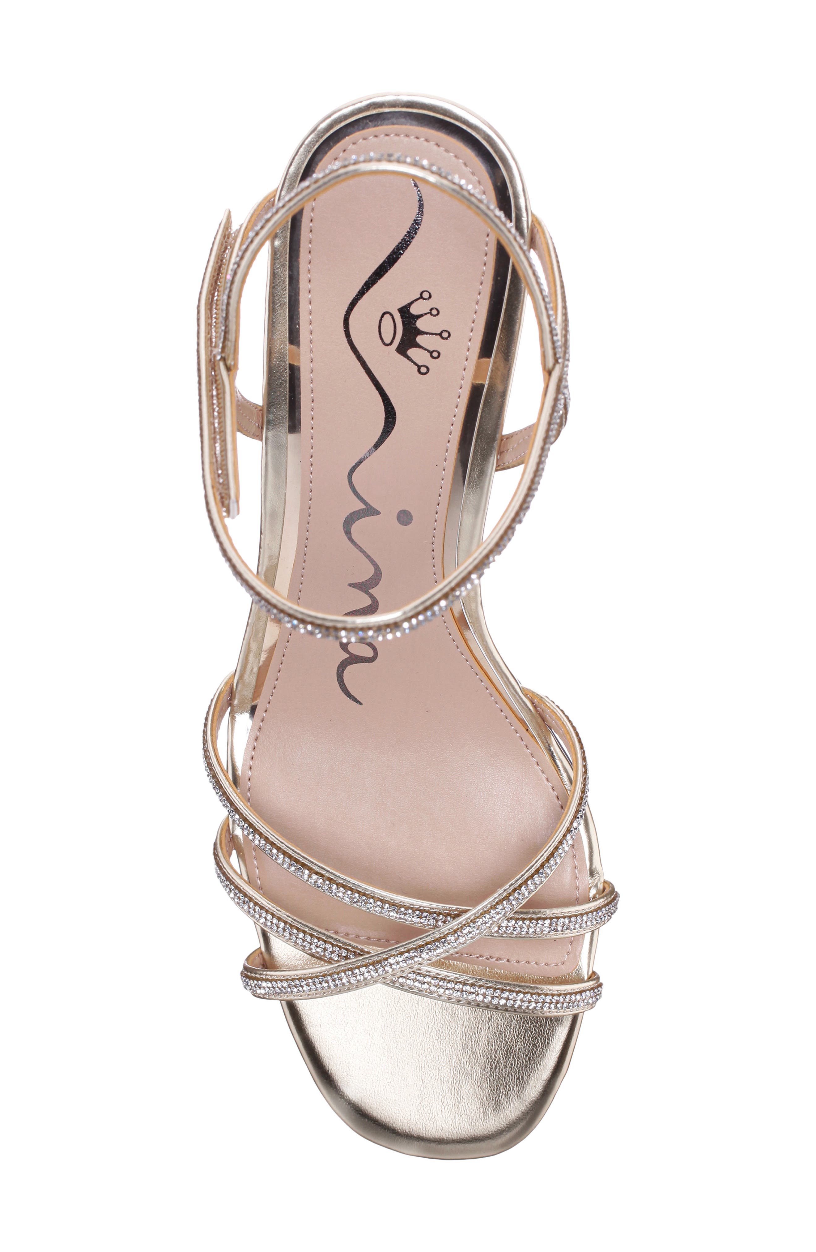Brynda Slingback Wedge Sandal, Alternate, color, PLATINO METALIIC