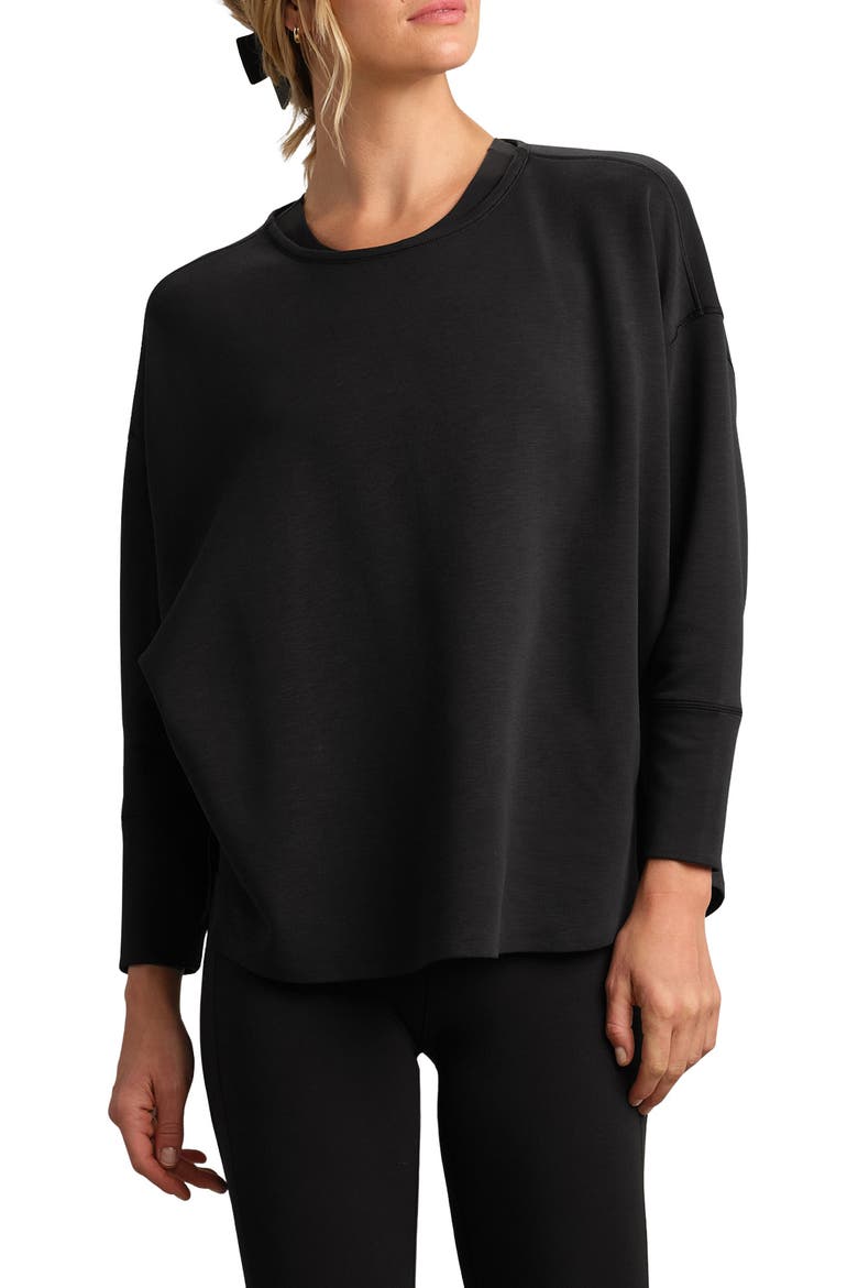 DreamGlow Pullover Sweatshirt, Main, color, PURE BLACK