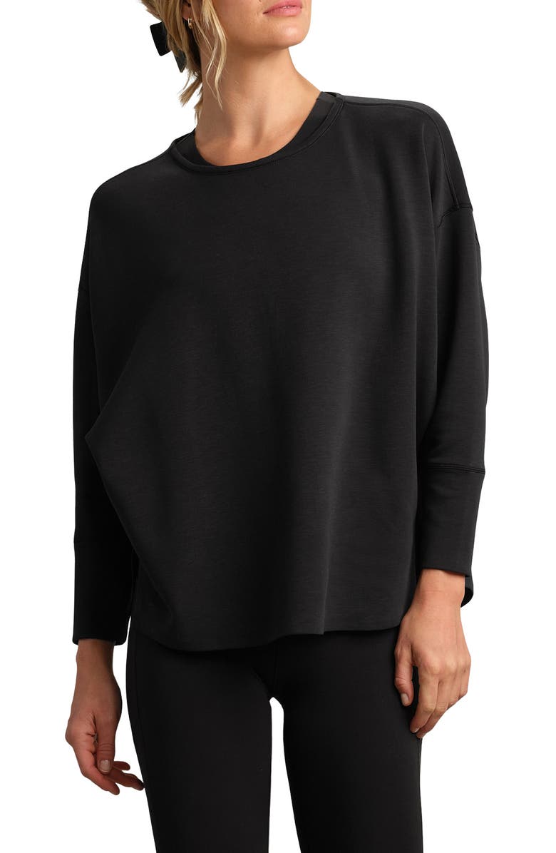 Rhone DreamGlow Pullover Sweatshirt, Main, color, Pure Black