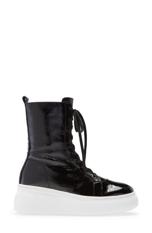 Wonders Leather Boxing Boot In Black