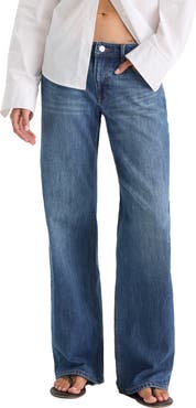Good American Low Rise Loose Jeans