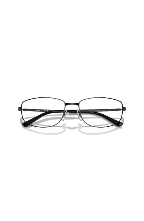 Ray Ban Ray-ban 56mm Irregular Optical Glasses In Black