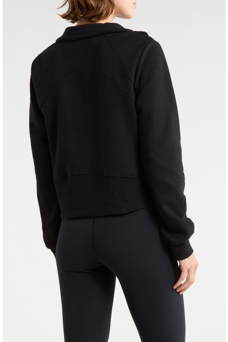 Onyx Half Zip Pullover, Alternate, color, BLACK