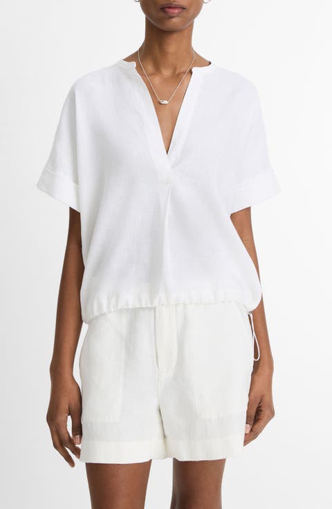 Vince Womens Oversized L/S Shirt, Rosea, XX-Small US at