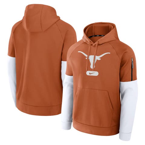 Men's Nike Texas Orange Burnt Orange Texas Longhorns Fitness Performance Pullover Hoodie