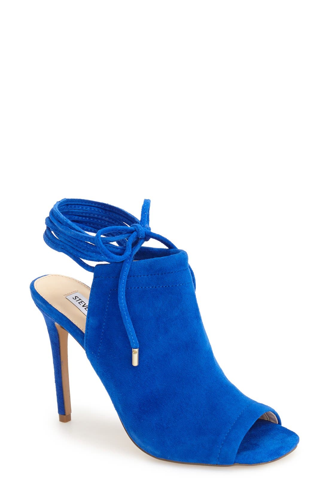 'Sophie' Lace-Up Sandal, Main, color, BLUE SUEDE