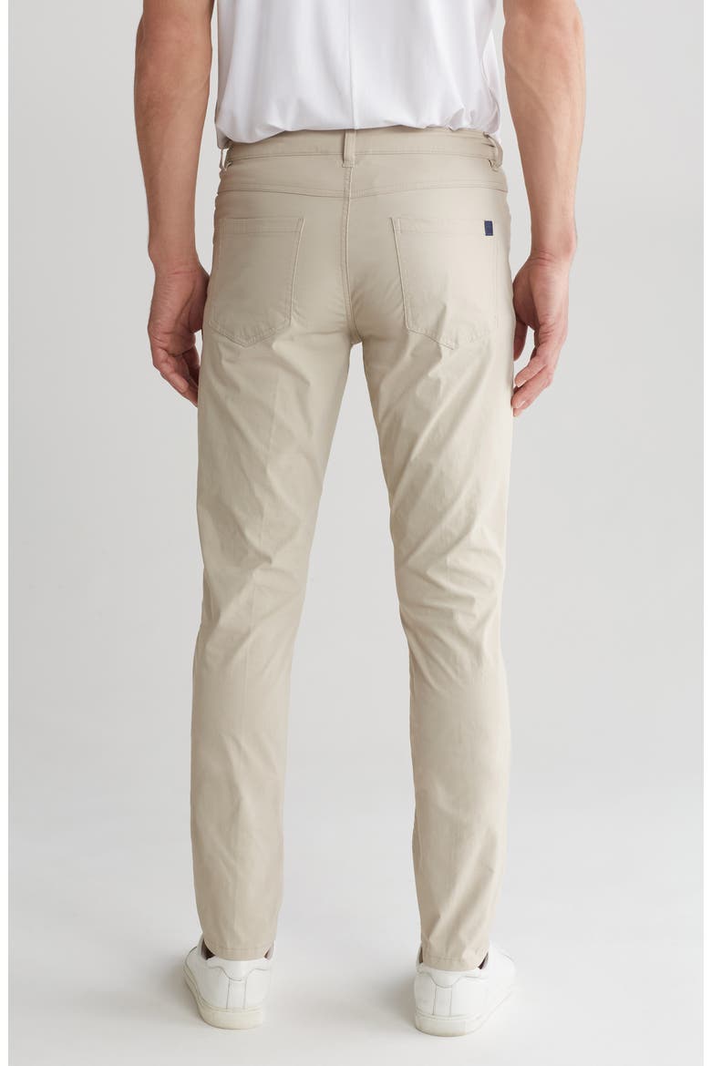 Flat Front Slim Leg Performance Twill Pants, Alternate, color, DESERT
