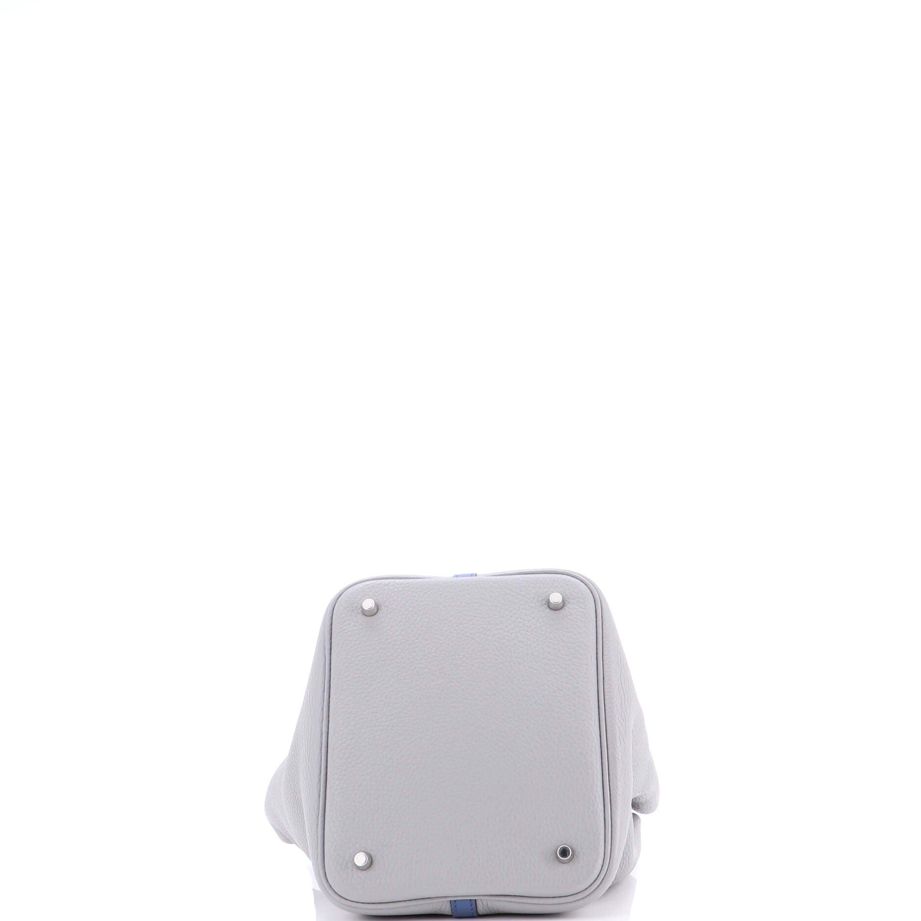 Pre-Owned Hermes Bicolor Picotin Lock Bag Clemence with Swift MM, Alternate, color, 