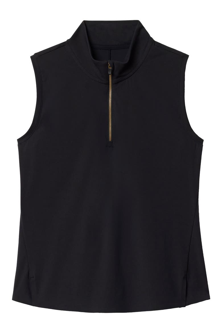 Course to Court Sleeveless Half Zip Top, Alternate, color, BLACK