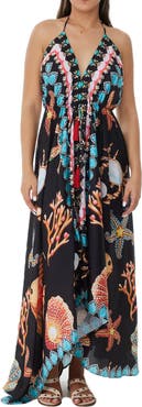 RANEES Starfish Halter Maxi Dress