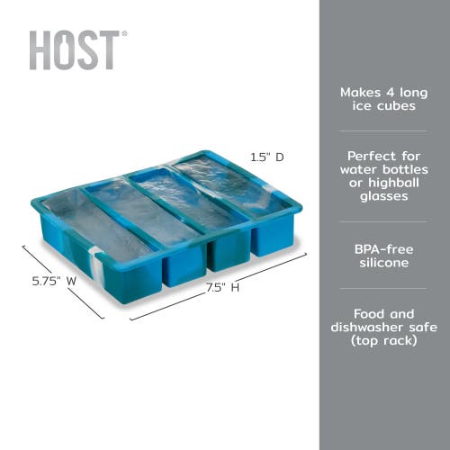 Host Water Bottle Ice Cube Tray In Blue