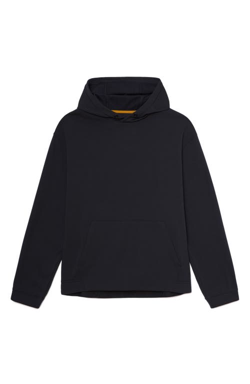 Rhone Range Relaxed Fit Fleece Hoodie In Black
