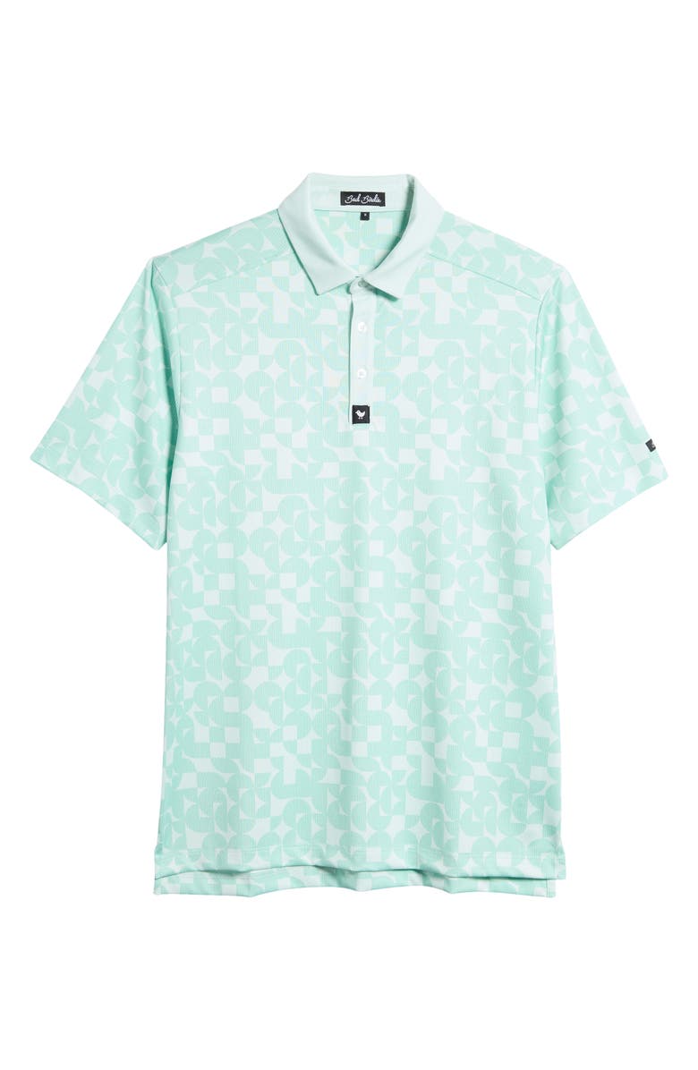 Bad Birdie Verde Victory Piqué Knit Polo, Alternate, color,