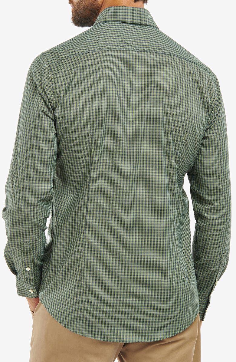 Barbour Grove Performance Long Sleeve Button-Down Shirt, Alternate, color, Olive