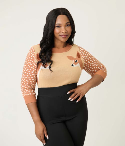 Unique Vintage Plus Size Minou Sweater In Multi
