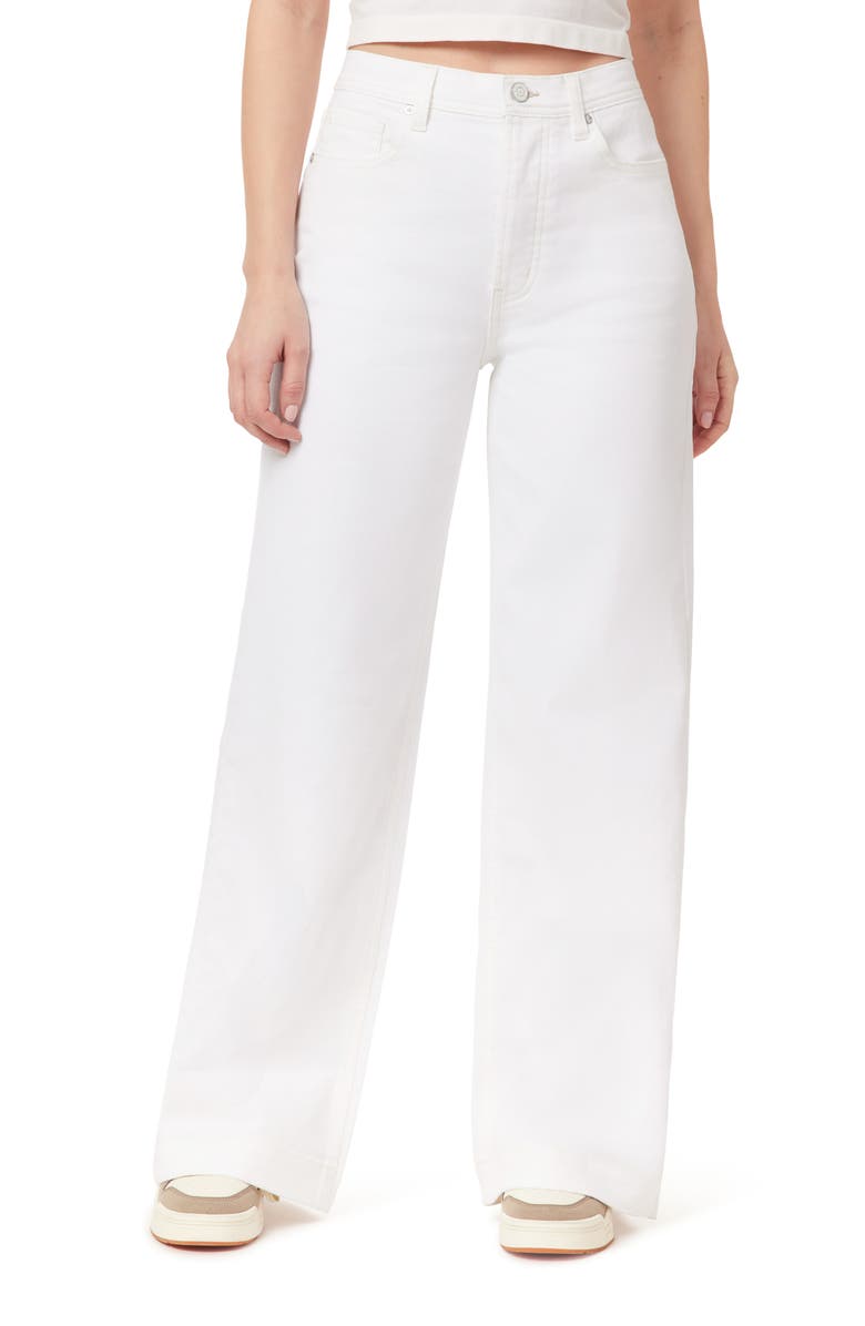 Scotch & Soda The Wave High Waist Straight Leg Jeans, Main, color, Blanc De Blanc
