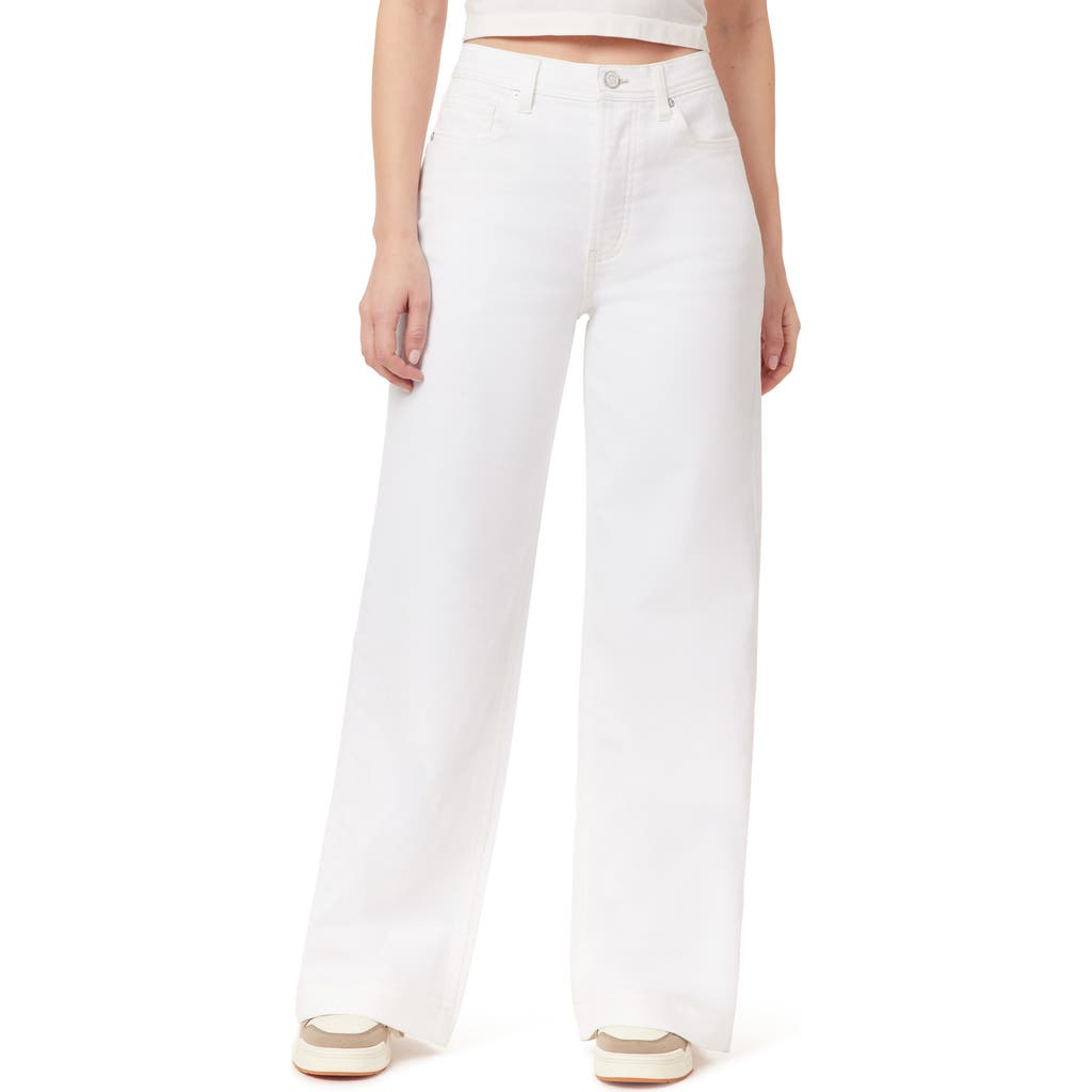 Scotch & Soda The Wave High Waist Straight Leg Jeans In White
