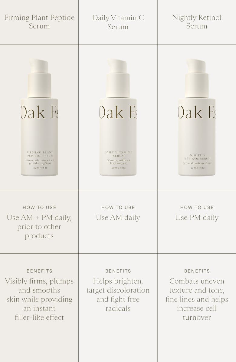 Oak Essentials Firming Plant Peptide Serum, Alternate, color,