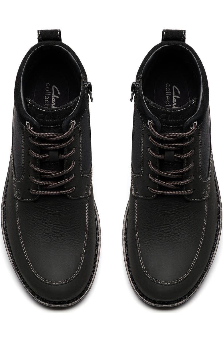 Clarks<sup>®</sup> Maplewalk Rise Boot, Alternate, color, Black Leather