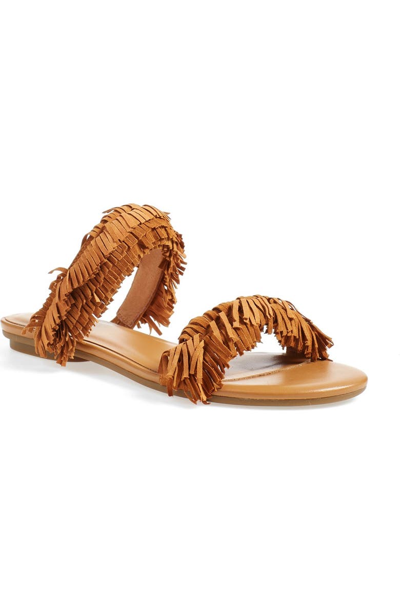 Joie 'Pippa' Fringe Slide Sandal, Main, color,