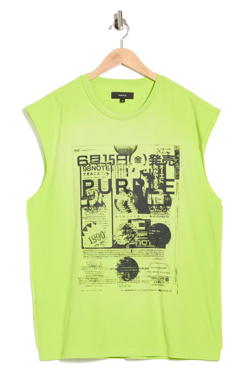 PURPLE BRAND Textured Jersey Graphic Tank, Alternate, color,