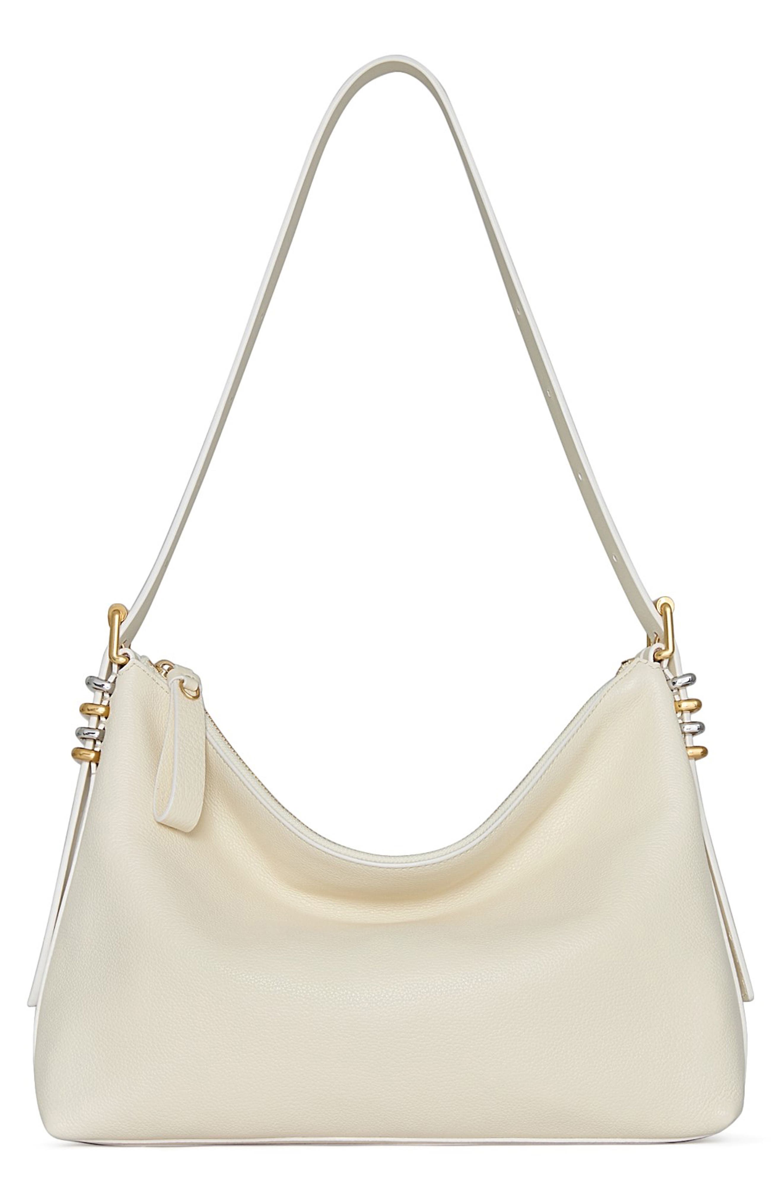 Rebecca Minkoff Buckle Up Shoulder Bag, Main, color, Porcelain