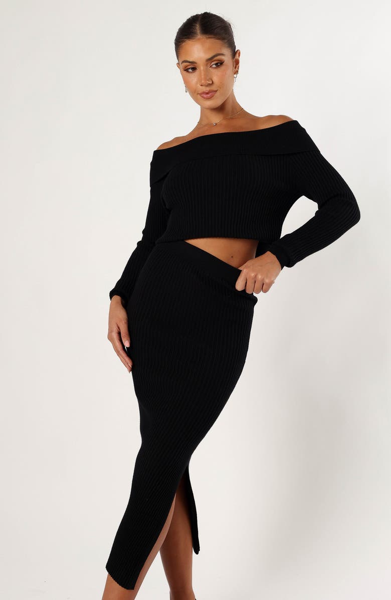 Petal & Pup Knit Off the Shoulder Top & Skirt Set, Alternate, color,